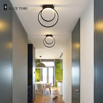 16W Modern Led ev ışık tavan lambası oturma odası yatak odası mutfak koridor ışık Metal parlaklık kapalı tavan ışık fikstürleri