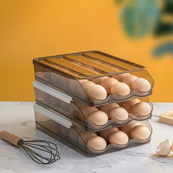 Haddeleme Yumurta Kutusu Buzdolabı Organizatör Kutuları Yumurta Buzdolabı Kutusu haddeleme kutusu Haddeleme Yumurta Konteyner Buzdolabı