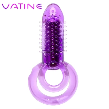 VATINE Seks Oyuncakları Erkekler için Erkek Mastürbasyon Klitoris Stimülatörü Vibratör Penis Halkası Gecikme Boşalma Boşalma Gecikme Horoz Halka